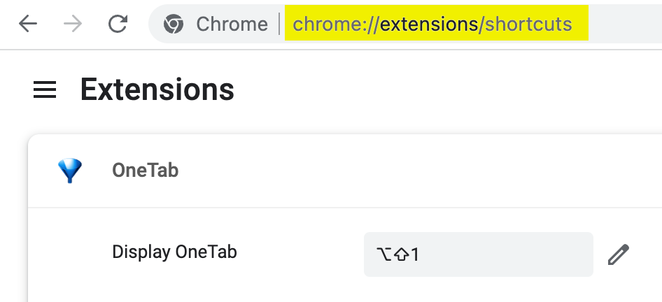 One Tab Extension